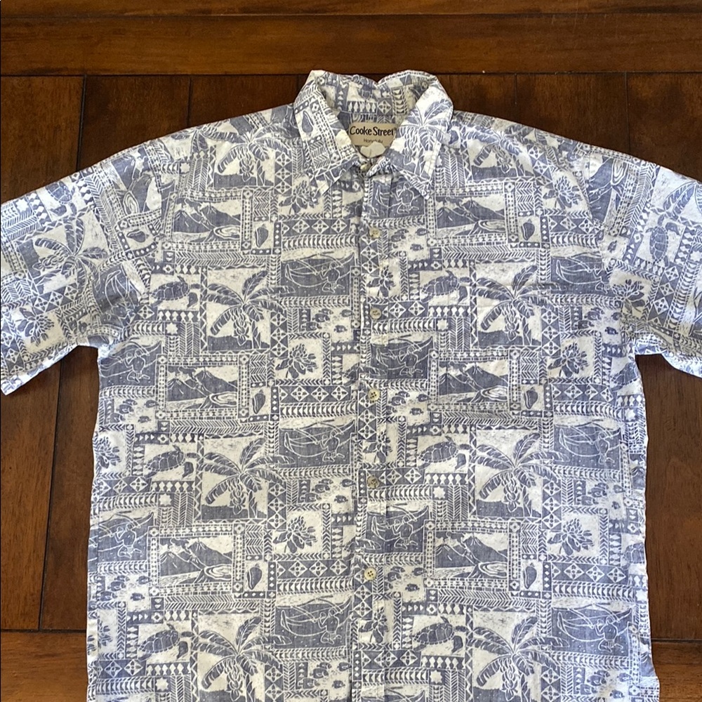 Vintage Men's Blue Hawaiian 🌺 Shirt